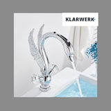 thumbnail of ADRIÁN | Grifo de baño grande de acero inoxidable de diseño cisne | Mezclador  cromado de lujo para restauración hotelera |alto lavabo independiente