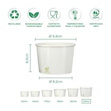 thumbnail of MONOUSO - Coppetta di Carta Ecologica per Gelato 310ml (50 Pezzi)