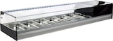 thumbnail of Vitrina de Tapas Refrigerada, 2 Metros Ancho, Cristal Recto, 8 Cubetas, Puertas Correderas, LED