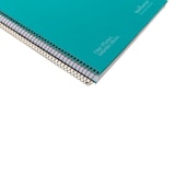 thumbnail of Cuaderno A4+ tapa extradura 120H 80G rayado microperforado 5 bandas color Navigator Verde