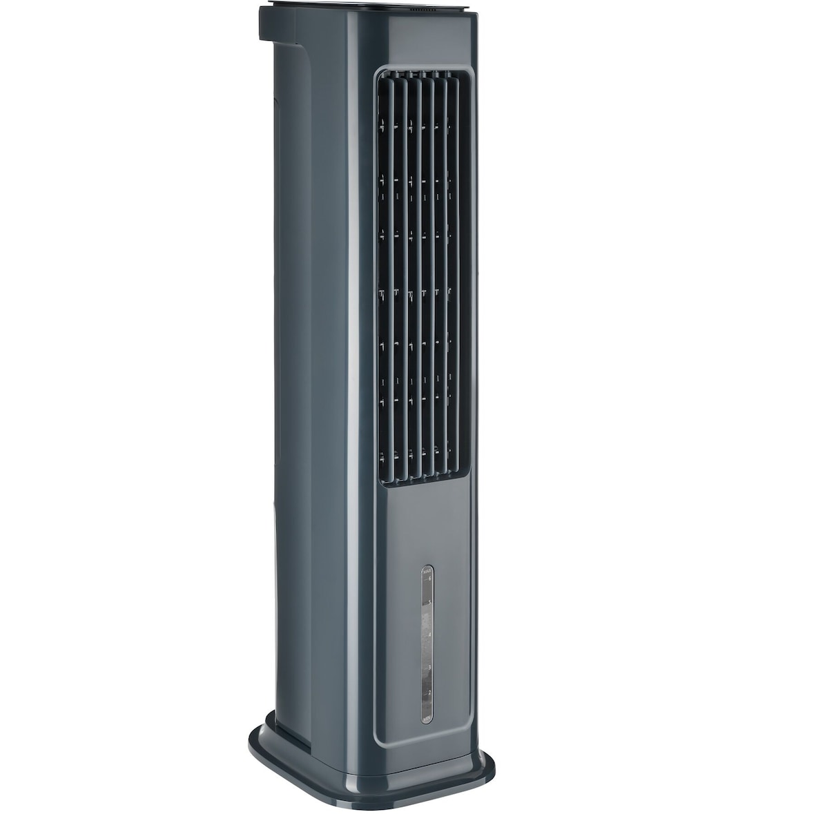 tectake Luftkühler Alaska 4in1 mobiles Klimagerät Luftbefeuchter Ventilator 23x29x86cm Anthrazit Grau