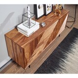 thumbnail of WOHNLING Sideboard 148x72x40 cm Holz Massiv Kommode Anrichte Modern Standschrank
