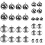thumbnail of 30tlg. Christbaumkugeln silber Ø 4/5/6/7cm