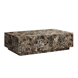 thumbnail of SalesFever Salontafel 120x75 cm | rechthoekig | MDF verijdeld in marmerlook | B 120 x D 75 x H 35 cm | Bruin