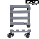 thumbnail of WAGNER Pflanzenroller CREO 19 x 19 x 8 cm, für innen, Buchenholz, grau, Softrollen, Tragkraft 50 kg, EU Ware - 20080901