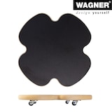 thumbnail of WAGNER Pflanzenroller BLACK Ø 33 x 4 cm, für innen, MDF mit Melamin, schwarz, Tragkraft 100 kg, DE Ware - 20027601