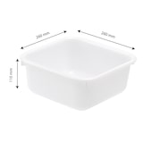 thumbnail of GILAC Cuvette carrée - 4.5 L - Blanc G605921