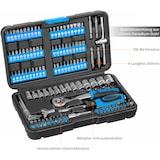 thumbnail of Güde Steckschlüssel und Bitsatz GSB 130 - 130-teiliges Werkzeugset