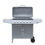 thumbnail of El Fuego Gasgrill Dayton 6+1 AY0460 silber mit Seitenbrenner