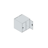 thumbnail of C+P Aufsatzschrank Classic PLUS, 2 Abteile, HxBxT 50x50x50cm, Zylinderschloss, Hellgrau/Rubinrot von PROREGAL