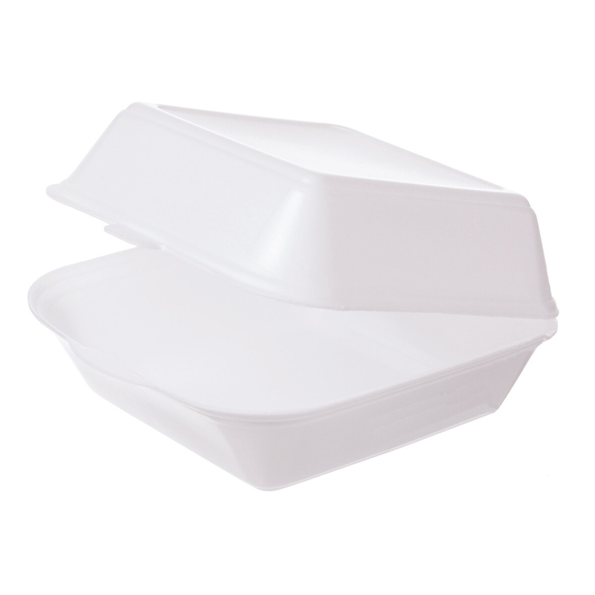 200 Hamburgerboxen Außerhaus Snackboxen XPS weiß XL 21x21x10cm