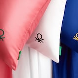 thumbnail of Benetton - Conjunto de cama king size de 4 peças: lençol plano (240x290cm), lençol justo (175x200cm), 2 fronhas (50x80cm) 100% algodão branco