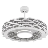 thumbnail of Rubik Wifi.  Ventilador blanco sin palas. motor DC. Inverter. Sensor de temperatura. 2 fuentes de luz LED, central / lateral en 3000-4000-6000K.