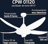 thumbnail of Orbegozo CPW 01120 - Ventilador de techo, 6 velocidades , 35 W, Blanco
