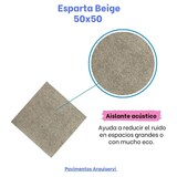 thumbnail of Loseta de carpete báltica bege 50 x 50 cm / caixa 80 unidades - 20m² / escritório / salão / lar / comércio / loja