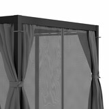 thumbnail of LuminaHaven Pergola 3x4 mit Vorhängen und Moskitonetzen Schwarz