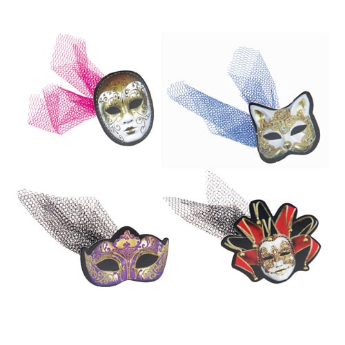 MONDO DECO Masques Carnaval Tissu Et Papier Les classiques Multicolore Hauteur : 7 cm x 200 Mondo Déco