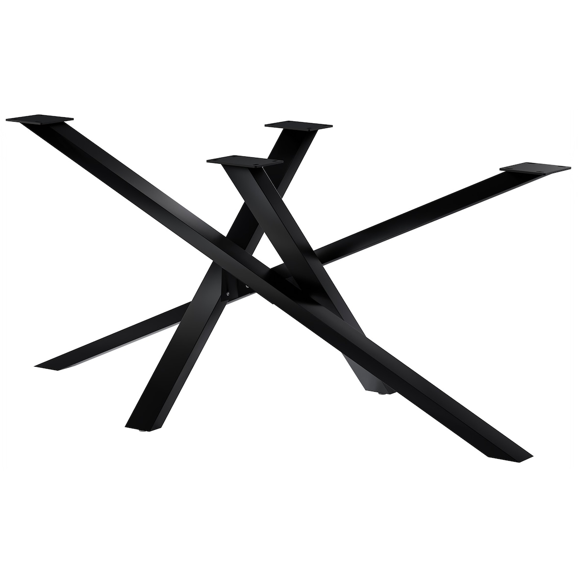 Finney tafelpoten zwart/160x80x72 cm