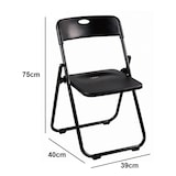 thumbnail of Silla Plegable Profesional Negra de Alta Resistencia para Eventos y Catering