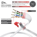 thumbnail of CSL Cat 6 Flachband LAN Kabel - mehrfach geschirmt - UTP Gigabit - 1000 Mbit/s - Patchkabel Flachkabel - Netzwerkkabel - 30m