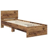 thumbnail of vidaXL Bettrahmen mit Kopfteil Altholz 75 x 190 cm Holzwerkstoff
