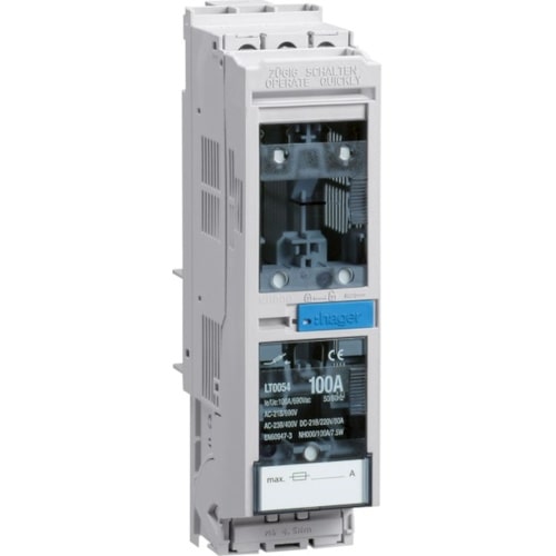 NH-Trenner, Größe 000, 3x100A, Sammelschiene 40mm