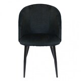 thumbnail of Sedia poltrona da interno ingresso salotto con struttura in acciaio e seduta rivestita in velluto colorato Camy -  Gray