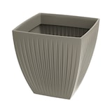 thumbnail of WellHome - Blumentopf aus rotationsgeformtem Kunststoff 39L Ø40x40cm in farbe Mokka - Latia Square MIDL