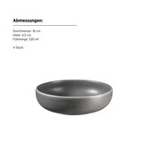 thumbnail of MÄSER Schüssel 16 cm, 4-er Set, ANTHRAZIT postsicher, Serie UNICO