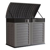 thumbnail of Cache Poubelles 2 portes Gris - Tri sélectif Extérieur - Abri Poubelle Design pour Terrasse et Jardin 1500L INTEC