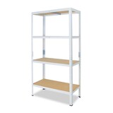 thumbnail of shelfplaza HOME 180x23x30 cm Schwerlastregal in weiß mit 4 Böden und 175 kg Traglast pro Boden
