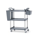 thumbnail of Carrito de servicio Amerbox de polipropileno con 3 estantes