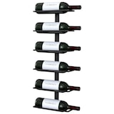 thumbnail of TOJ Living Wijnrek – 6 flessen – Wandmontage – RVS – Mat zwart – Flessenrek