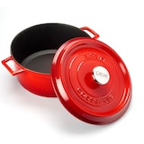 thumbnail of Combisteel gietijzeren braadpan met deksel Ø24 in rood