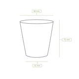 thumbnail of BIOZOYG 50 Stück Kaffeebecher 150ml / 6oz Einwegbecher Pappbecher weiß mit Bedruckung, kompostierbar nachhaltig Partybecher Trinkbecher Biobecher