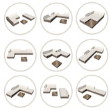 thumbnail of tectake Conjunto de rotim Paris  Natural