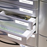 thumbnail of DYMO Cinta de escritura D1 original para etiquetadora, paquete económico de 10 unidades 12mm de ancho 7m de largo negro sobre blanco 2093097