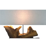 thumbnail of SalesFever Tischleuchte |Gestell Treibholz / Schirm Leinen | B 80 x T 20 x H 59 cm | Natur – Beige