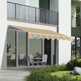 thumbnail of Wasabi - Toldo Exterior Enrollable 4x2,5 Amarillo - Lona Poliéster – Estructura Aluminio Inclinación Regulable