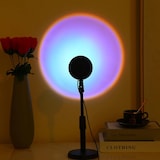thumbnail of Lampara del Atardecer Sunset puesta de sol con USB, Luz LED Ajustable 16 Colores Mando a distancia (Lampara con base)