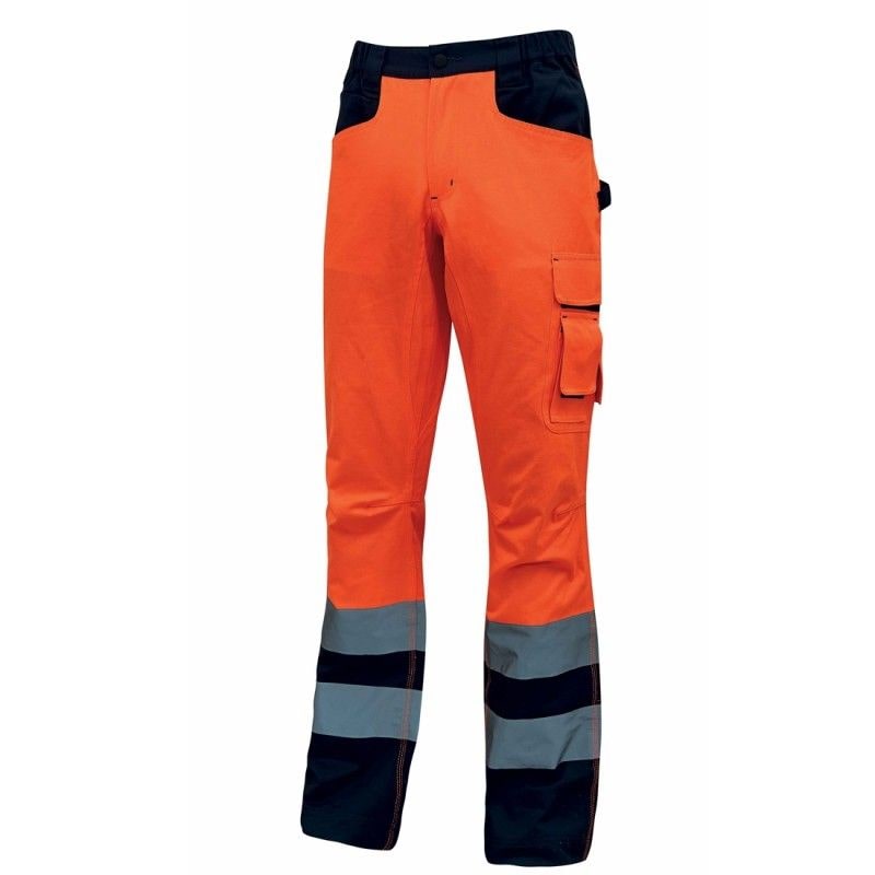 U-Power - Pantalon de travail orange haute visibilité BEACON Orange Taille S
