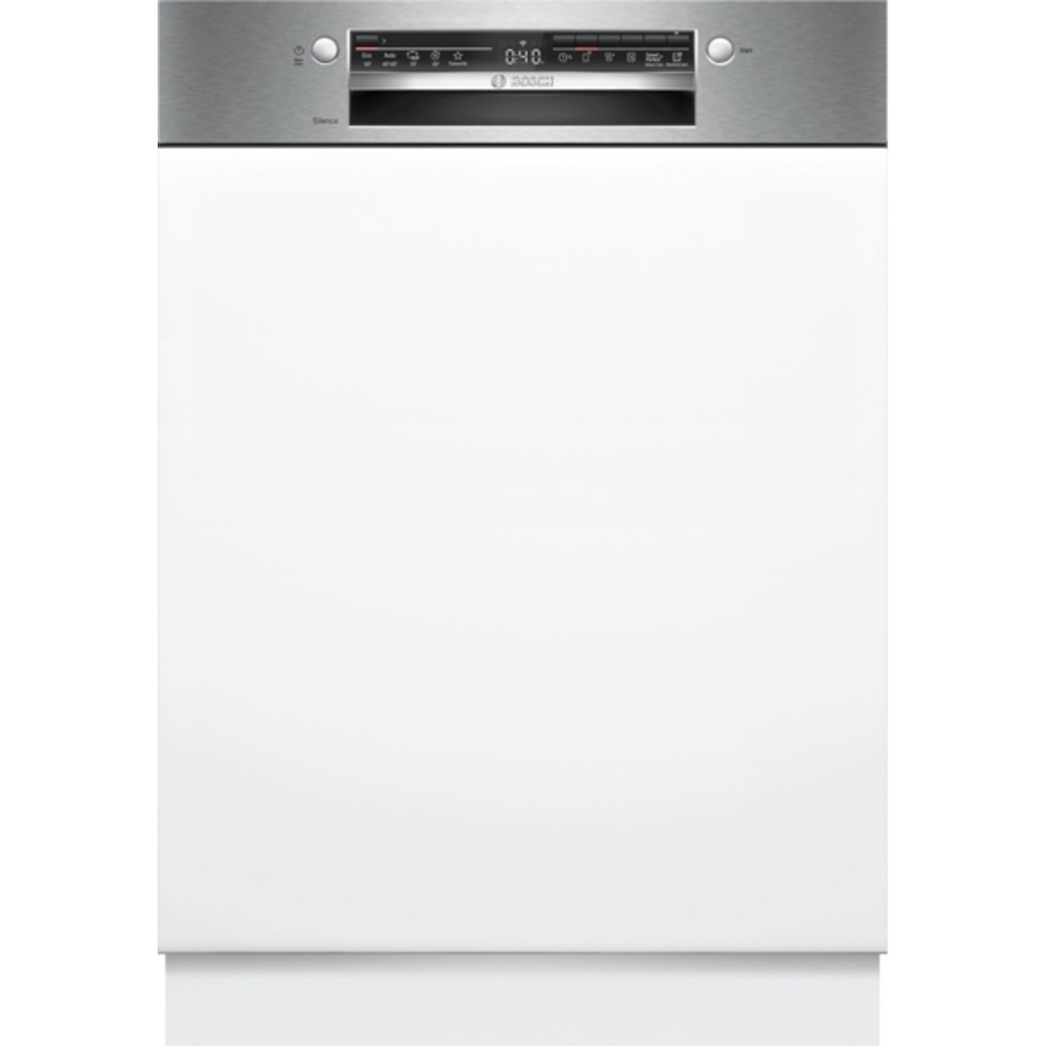 BOSCH Lave-vaisselle 60cm 13couverts 46db Intégrable Avec Bandeau Acier Brossé SMI2HTS02E