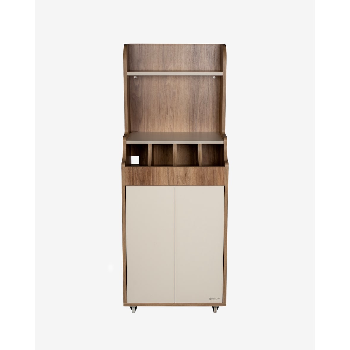 Mobiliara - Desserte Serveo mobile - Interieur - Mdf Finition stratifiée -  Version Haute