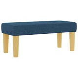 thumbnail of vidaXL Boxspringbett mit Kissen mit Kopfteil Blau 200 x 80 cm Stoff