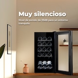 thumbnail of EVVO Vinoteca para 15 botellas VT15, termoeléctrico, compresor, 5-18ºC regulable, muy silencioso 41 dB, pantalla táctil, diplay LED, luz interior