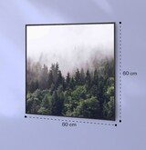thumbnail of Wonderwall Air Art Smart Infrarotheizung Wald 60x60cm 350W Mehrfarbig