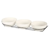 thumbnail of San Ignacio VESSIA - Set van 3 ronde porseleinen kommen van 350 ml met standaard