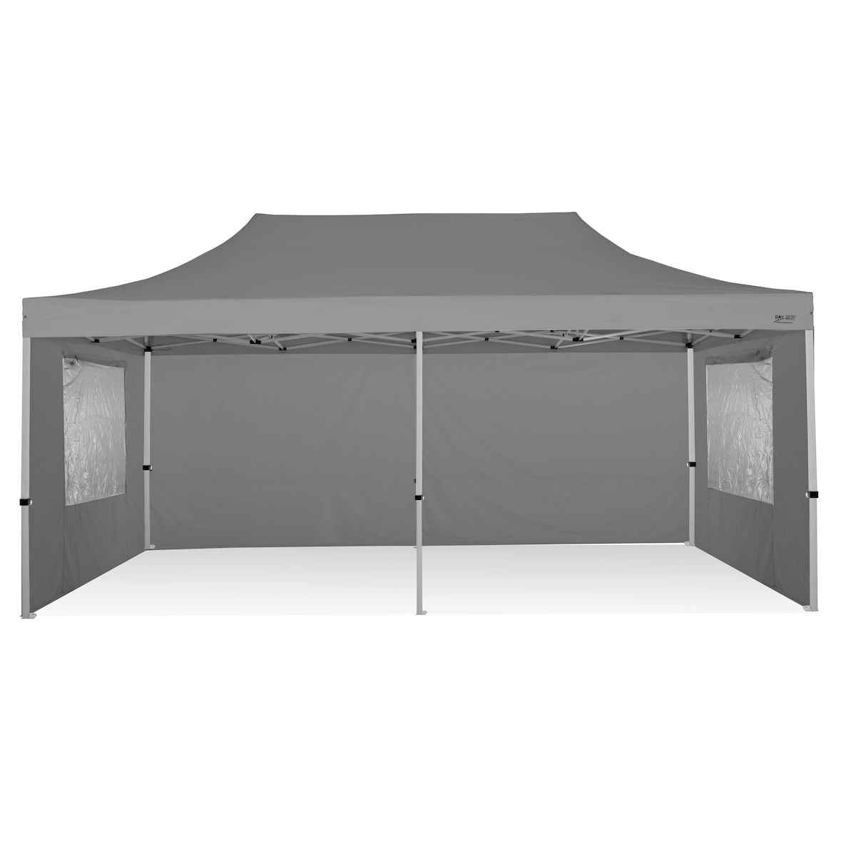 RAY BOT Gazebo pieghevole 3x6 rosso gambo 40x40 con finestre. PVC 350g