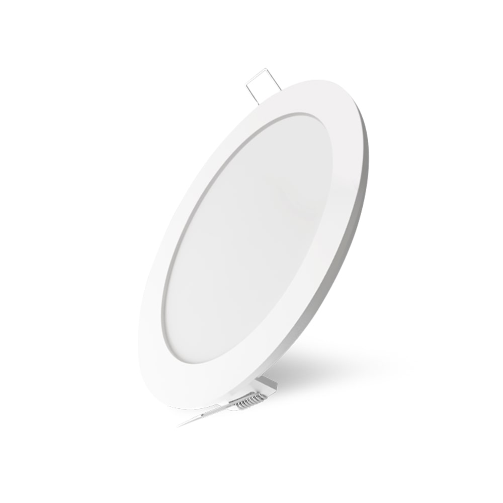 15w LED Panel Einbauleuchte Unterputz slim 1490 Lumen IP40  rund Ø 200mm Lochmaß Ø 18,5 cm Neutralweiß