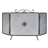 thumbnail of Parascintille schermo per camino caminetto in ferro battuto con ante laterali richiudibili